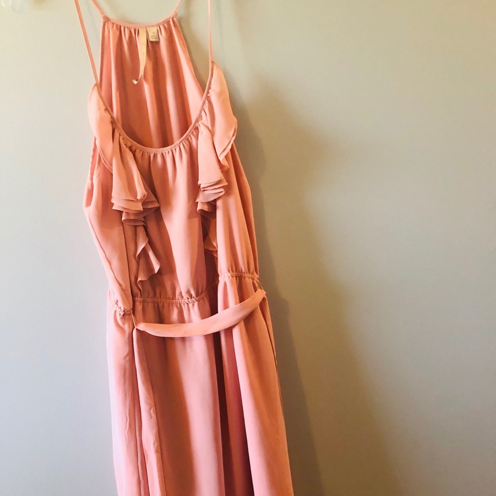 Peachy color dress wore once